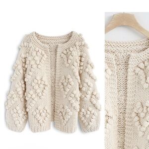 Chunky Knit Cream Sweater